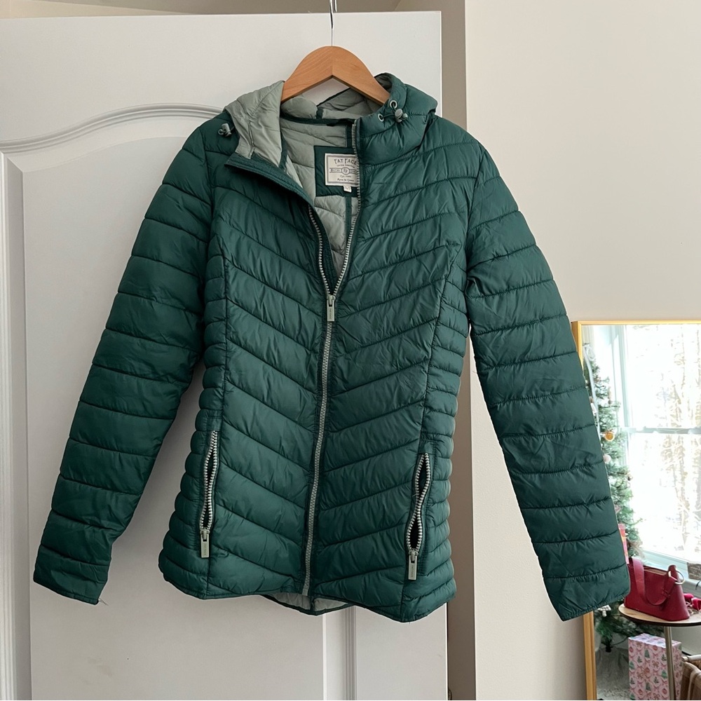 FatFace Green Light Puffer Jacket